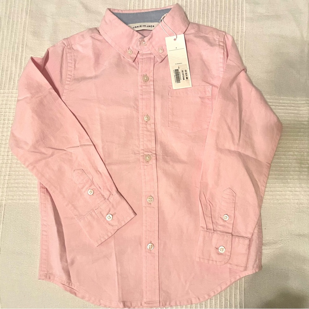 Pink Button-Up Shirt